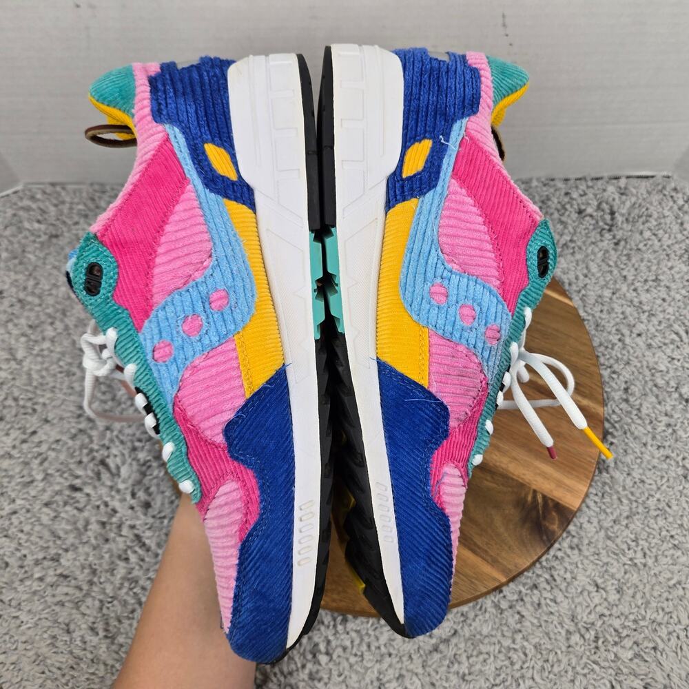 Saucony Mens 13 Shadow 5000 Patchwork Multi-Color Corduroy Casual Daily Sneaker - Picture 8 of 13
